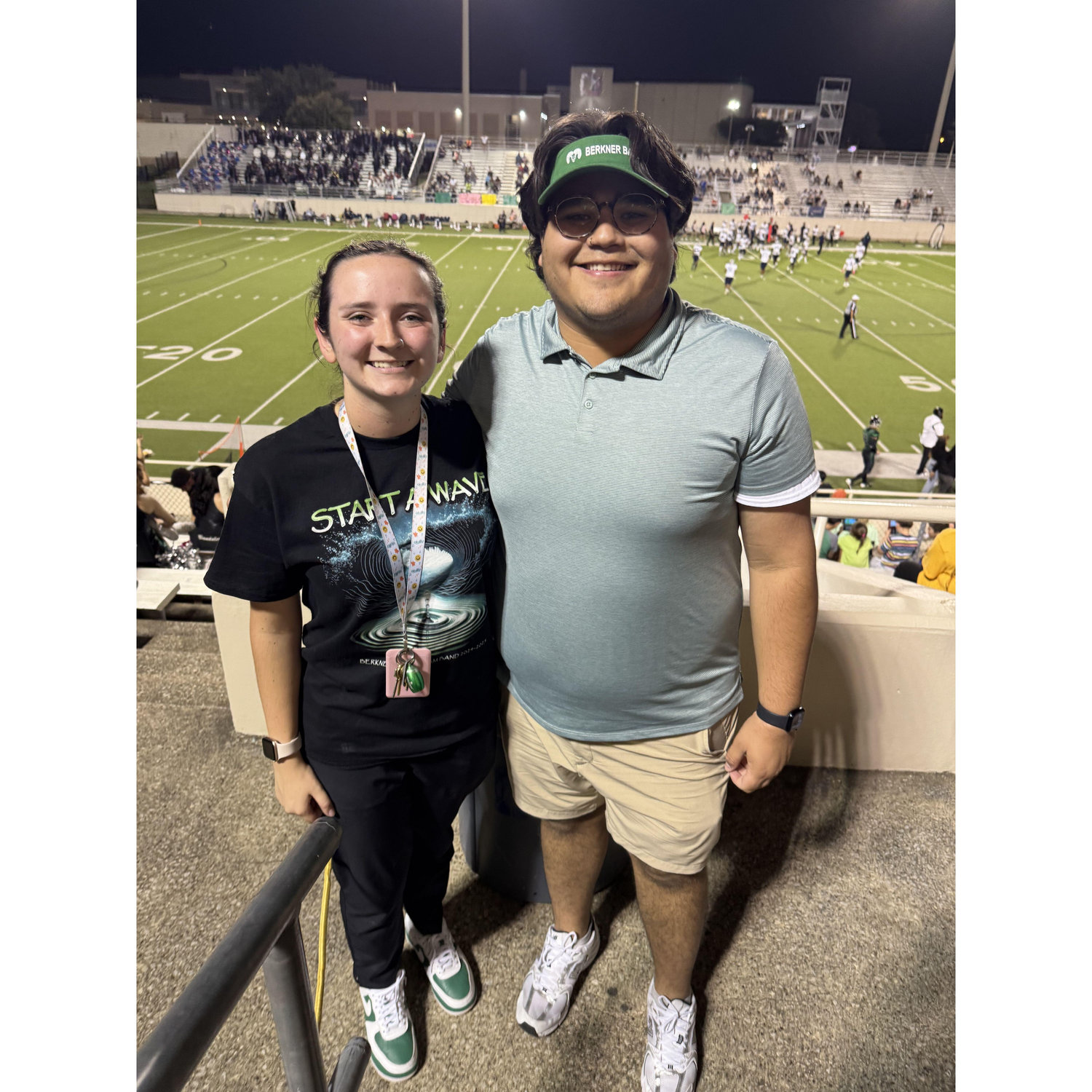 At a Berkner Football game!