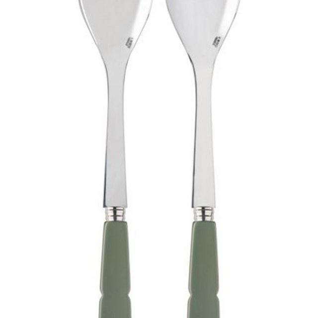 Sabre Gustave Two-Piece Stainless Steel and Acrylic Salad Set