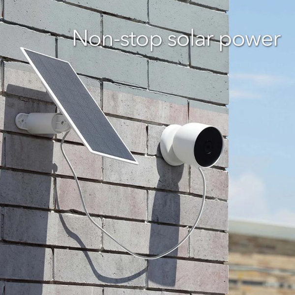 Google Nest Cam (Battery) + Wasserstein Solar Panel