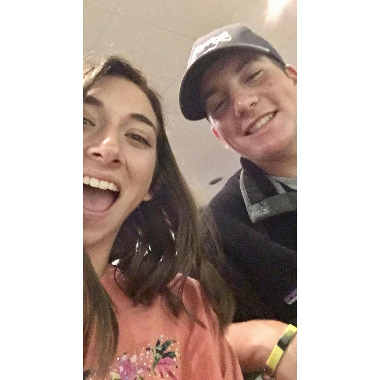 This was on our first official date, I demolished Matt at bowling and later that evening he asked me to be his girlfriend. 10/14/16