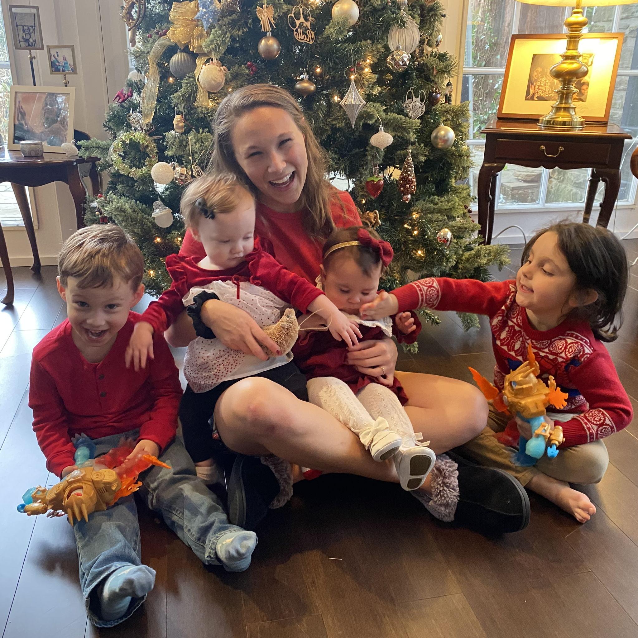 Attempting to take a cute picture with the nieces and nephews - still haven't succeeded