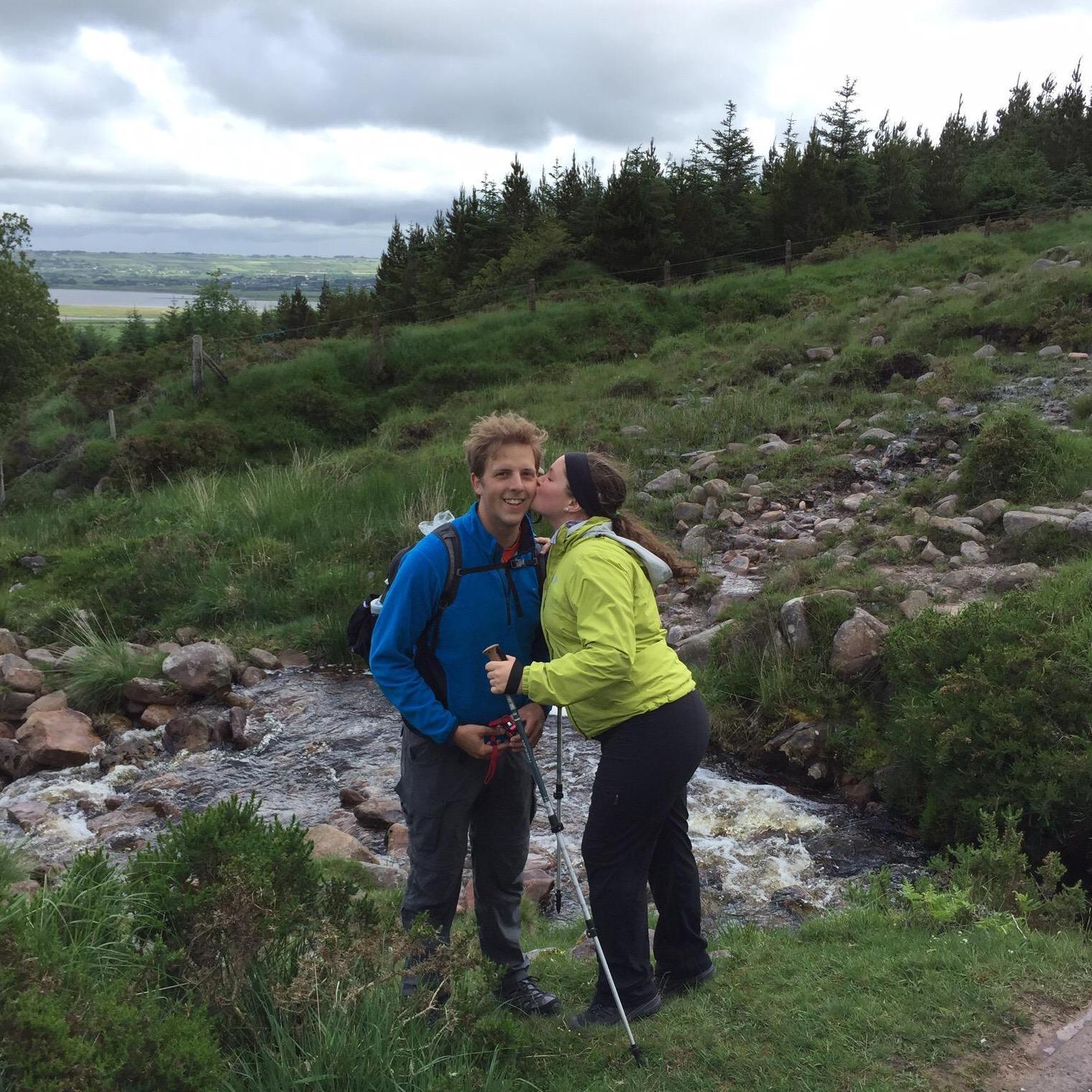 Mid-hike in Ireland - 2016