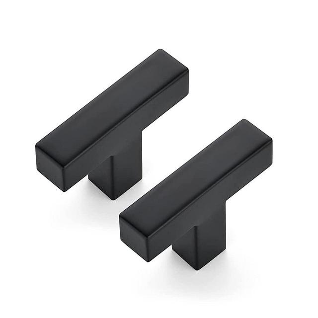 Ravinte 30 Pack 2 inch Length Square Cabinet Pulls Matte Black Stainless Steel Kitchen Drawer Pulls Cupboard Handles Cabinet Handles