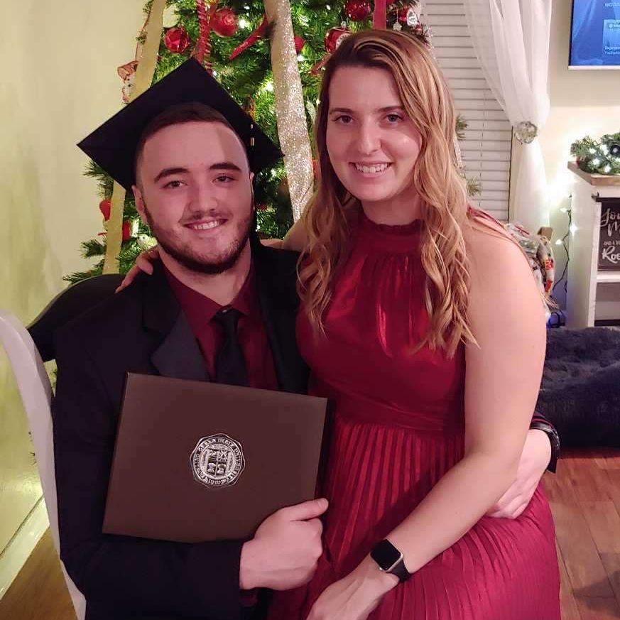 "Master" Josh graduates for the second time.