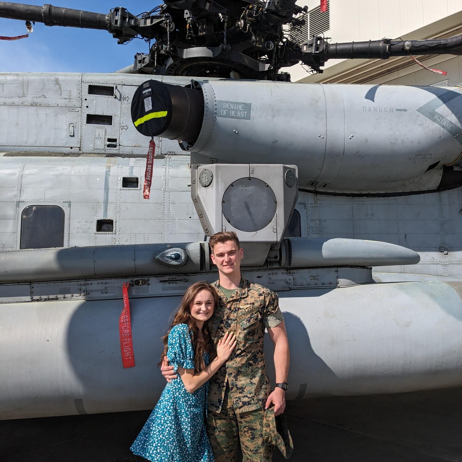 Dean graduated from flight school and earned his wings!