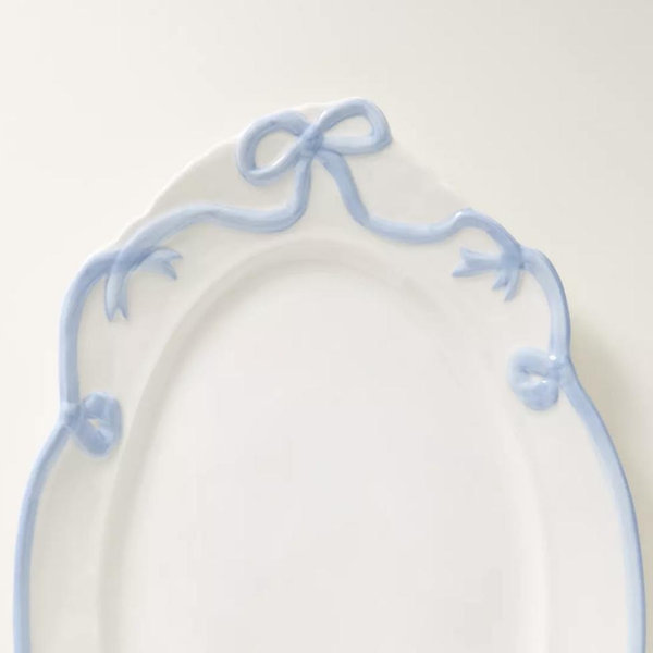Benedita Bow Ceramic Stoneware Platter