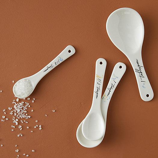 Floral Ceramic Measuring Spoons