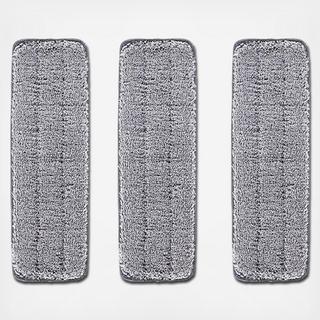 True & Tidy Mop Pad Replacement Set, 3 piece