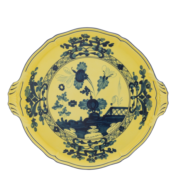 Cake plate Oriente Italiano Citrino