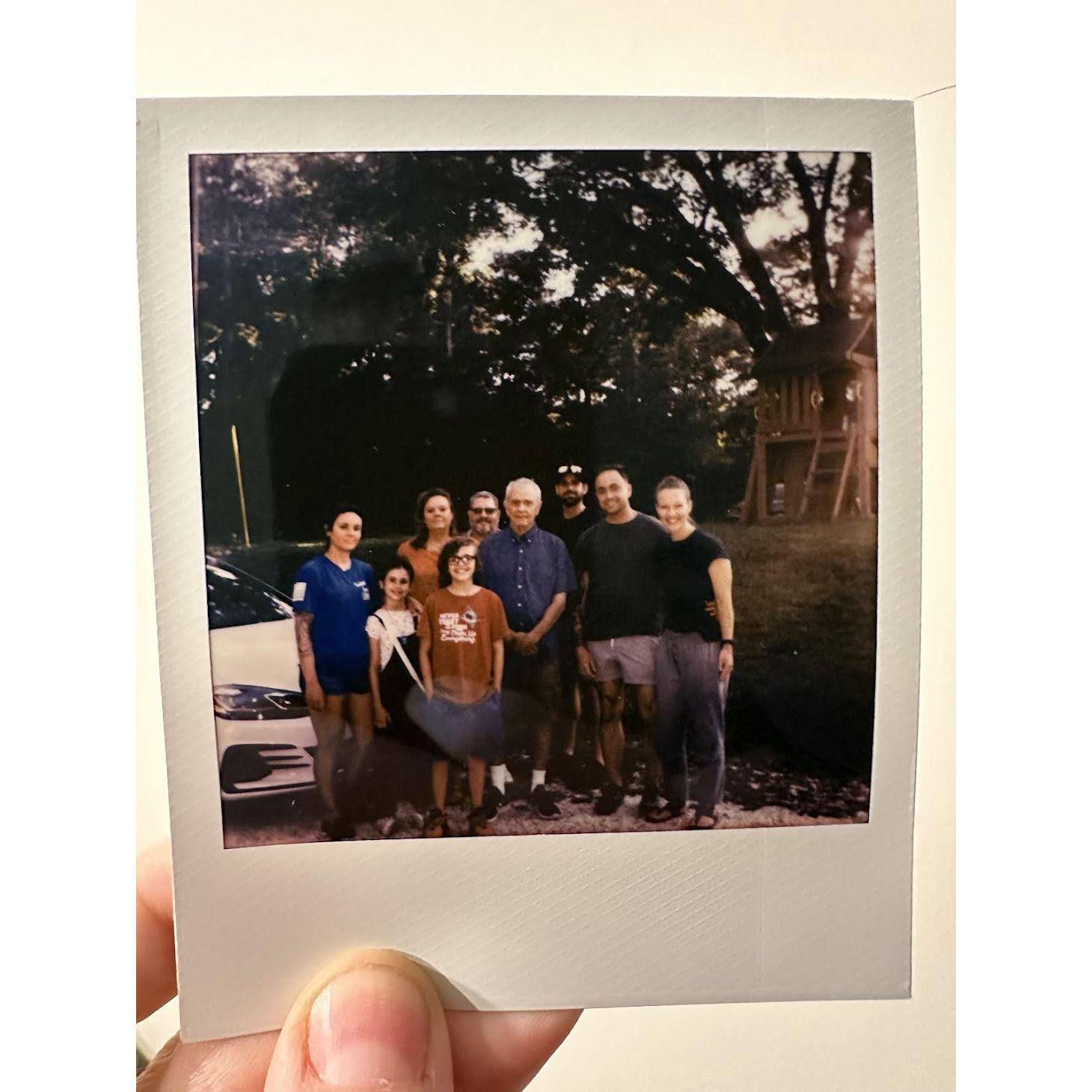 7/2024 - Spending time with Travis's family and seeing Mitch and Krisi's new house being built before Travis deployed!