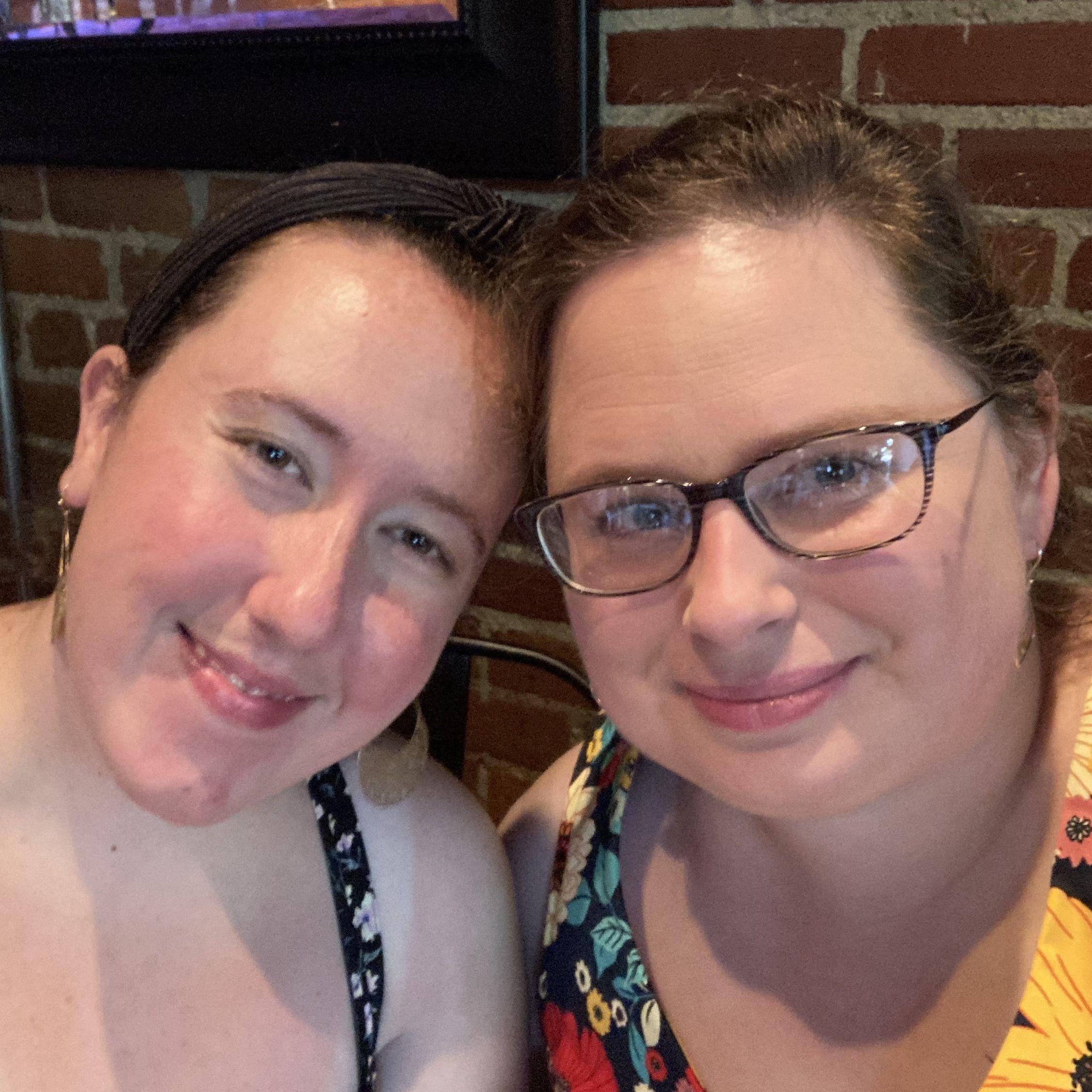 Liz and Ashley at Jenna and Malik’s wedding July 2021!
