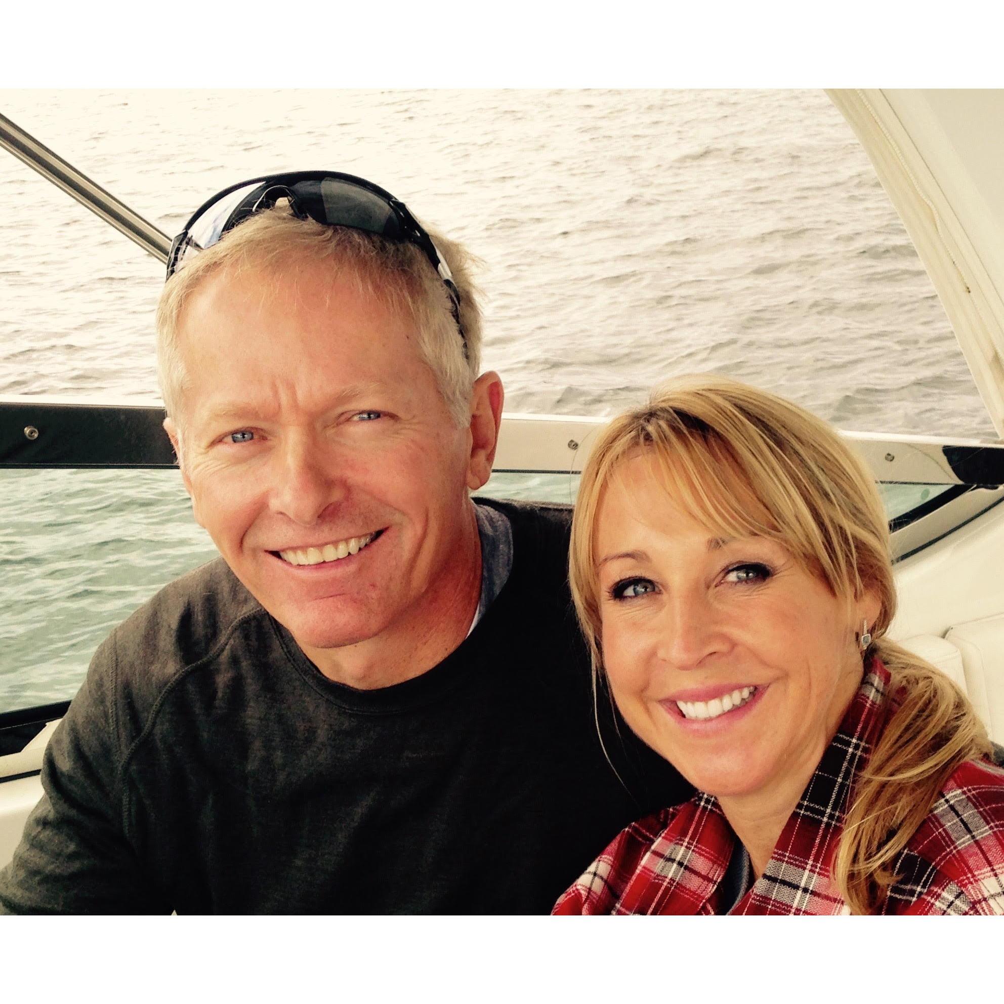 Our first real date weekend on the boat...just us, oh and Roger.