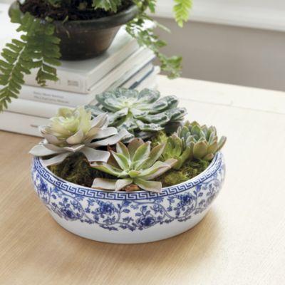 Blue & White Porcelain Accent Bowl