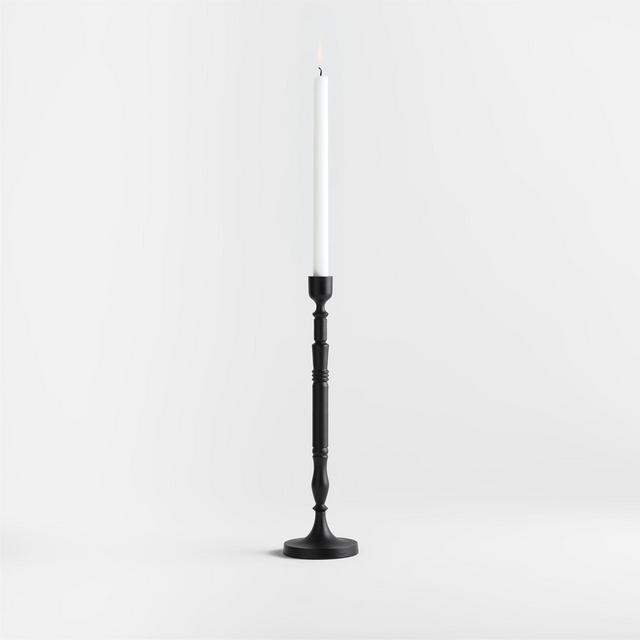 Astryd Black Metal Taper Holder 15"