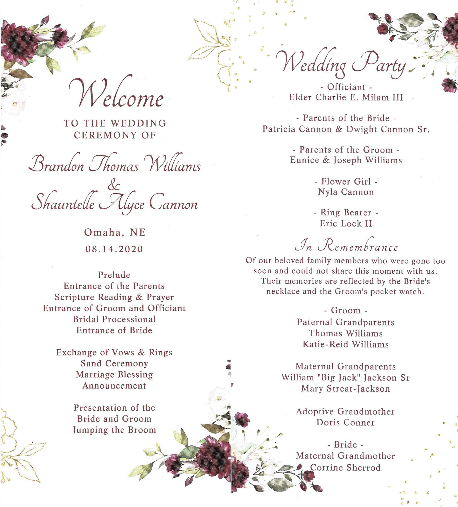 The Wedding Website of Shauntelle Alyce Cannon and Brandon Thomas Williams