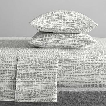 Queen Size Organic Cotton Percale Bomu Sheet Set Dark Horseradish