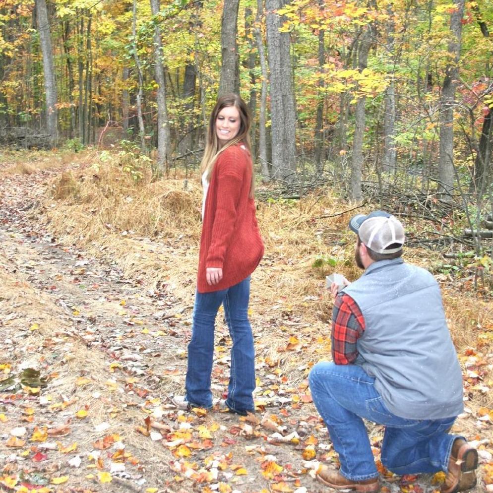 He got down on one knee and asked me!