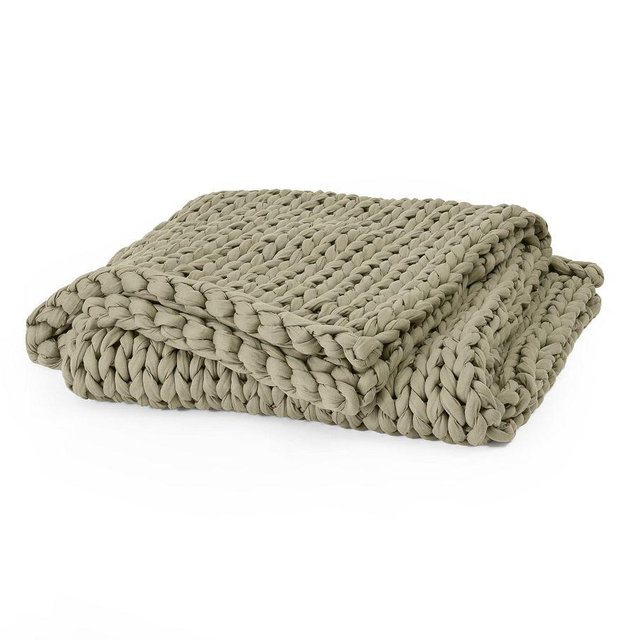 Bearaby Weighted Tencel Napper Blanket, 20 lbs, Sage