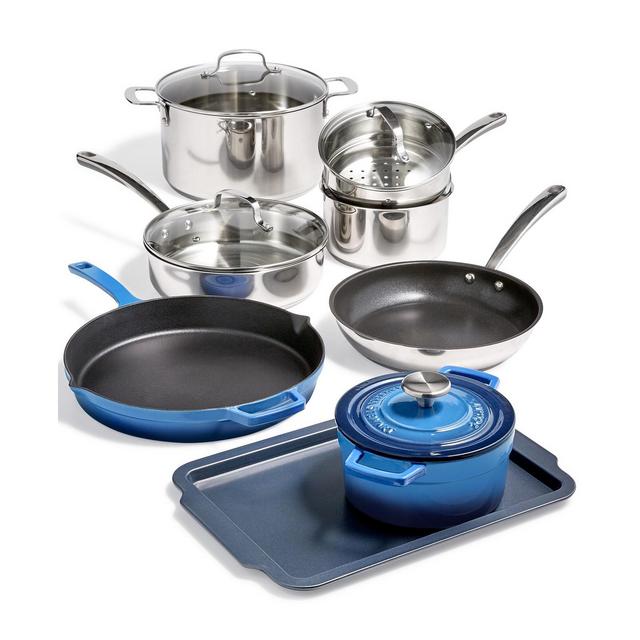 Martha Stewart Collection 12-Pc. Mixed Material Cookware Set, Created for Macy's
