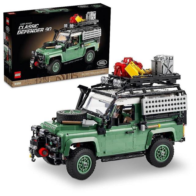 LEGO Icons Land Rover Classic Defender 90 10317 Model Car Building Set for Adults and Classic Car Lovers, This Immersive Project Based on an Off-Road Icon Makes a Great Graduation Gift for Him or Her