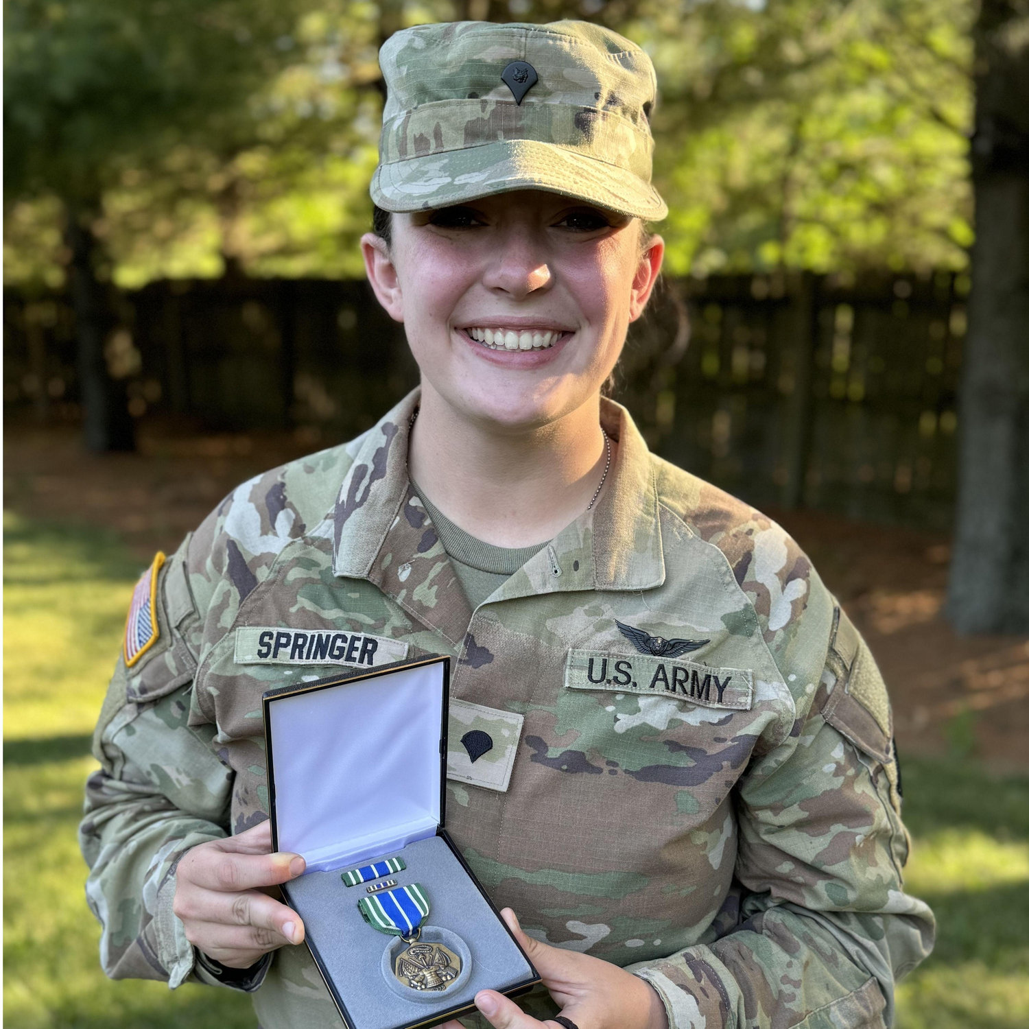 Emma’s second Army Commendation Medal.