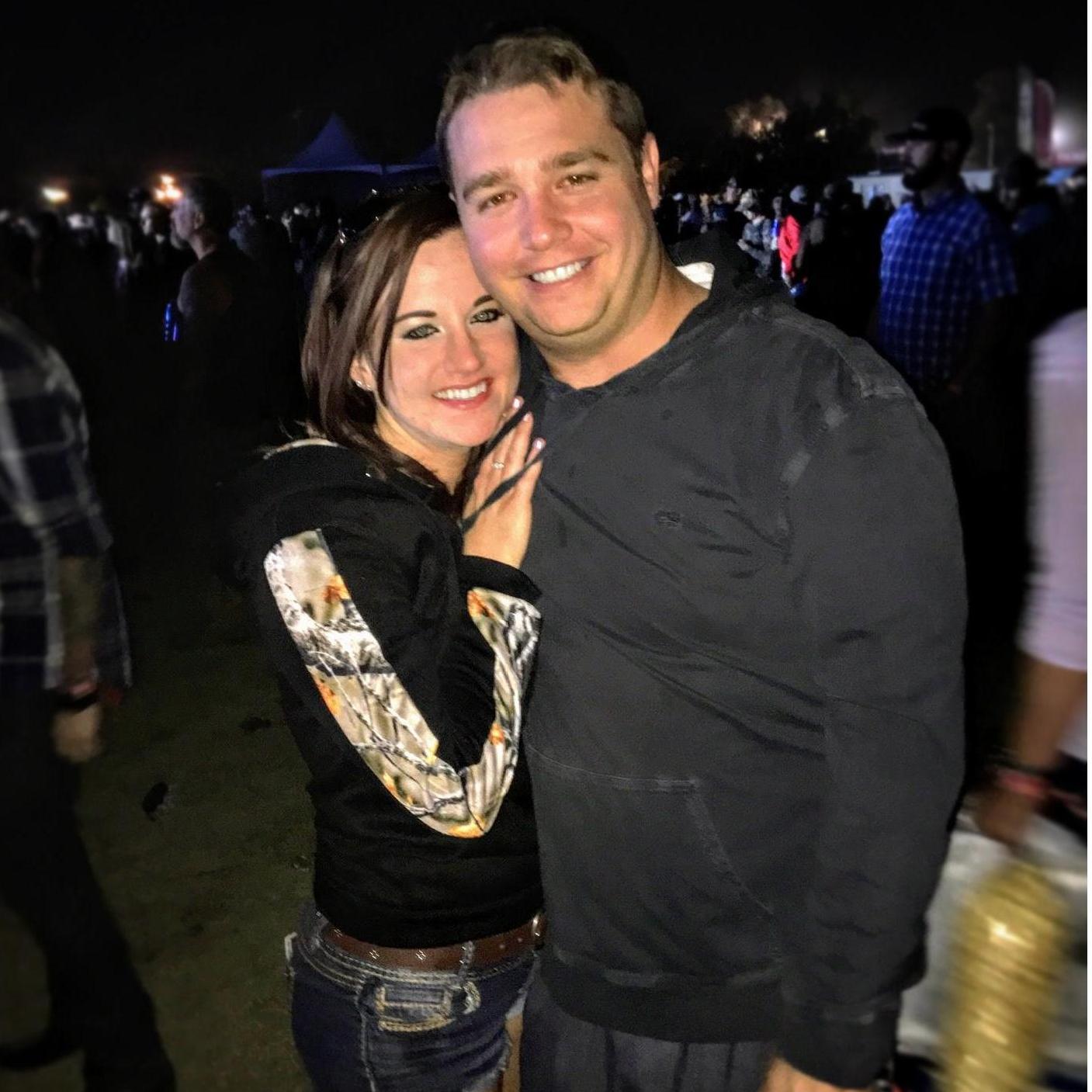 Our very first picture together & where it all began, Country Thunder!