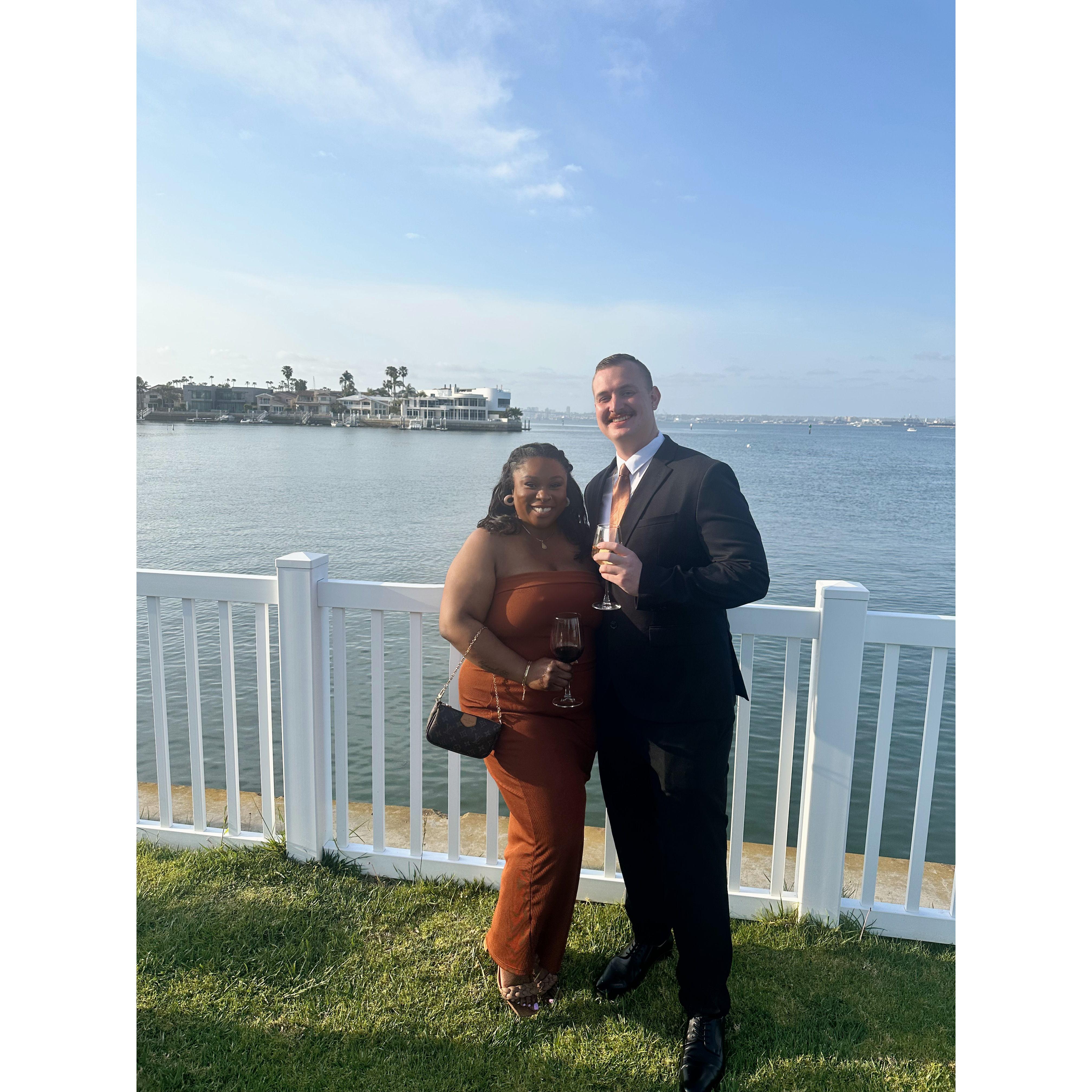 Celebrating friends love and attending a wedding in San Diego