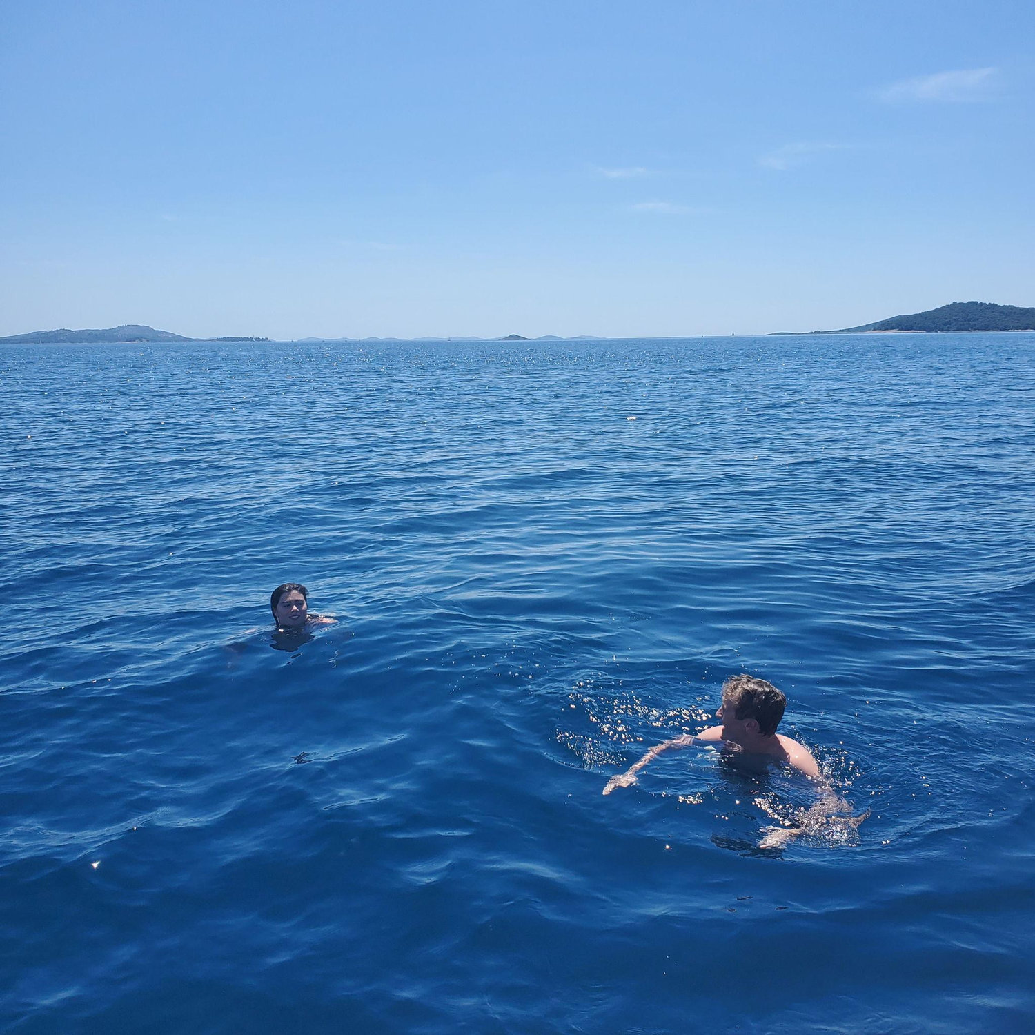 May 24, 2024. We swam in the Adriatic Sea. We've never seen water so blue and clear!!