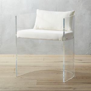 antonio acrylic chair with pillow