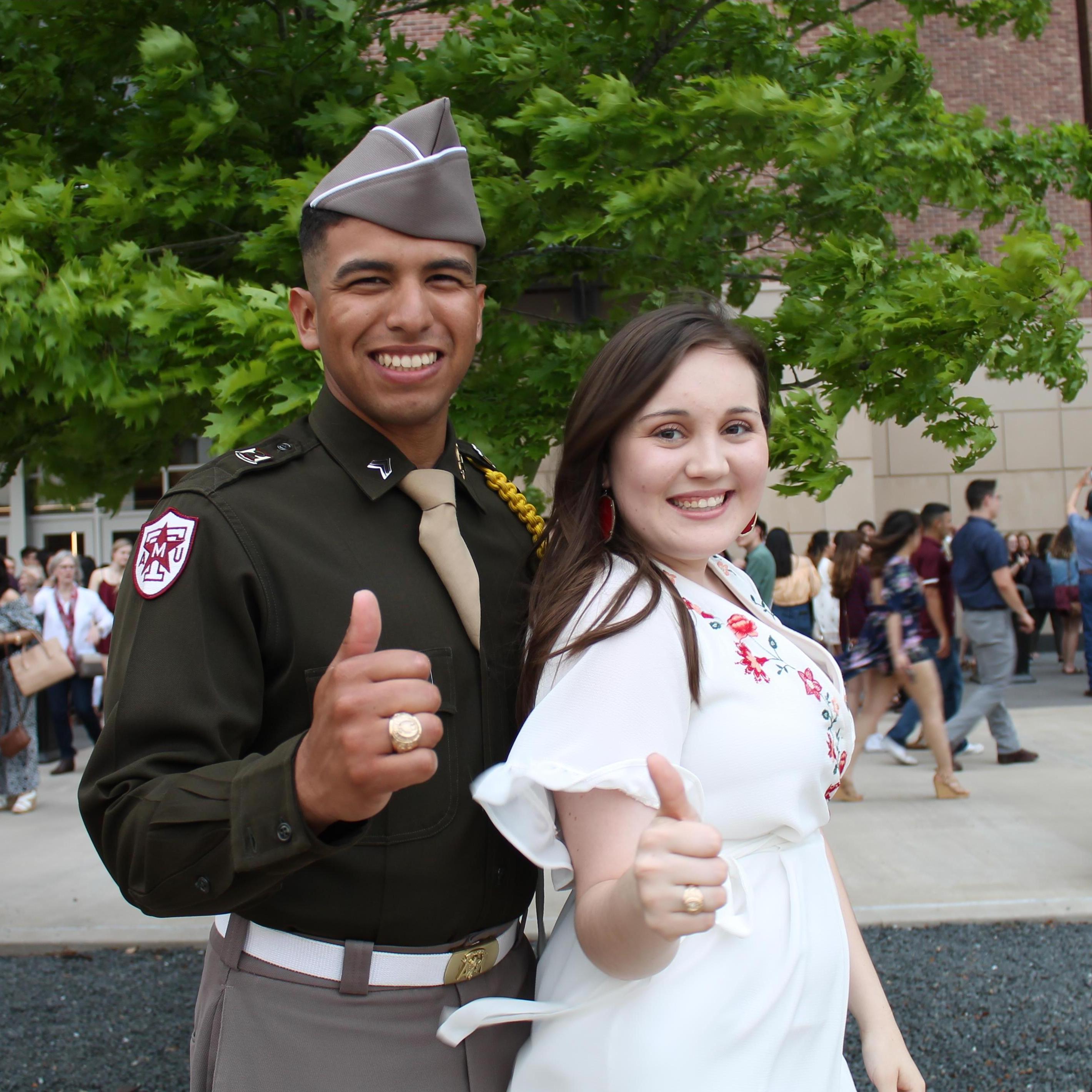 The day we both got our Aggie rings!