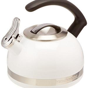 KitchenAid KTEN20CBWH 2.0-Quart Kettle with C Handle and Trim Band - White