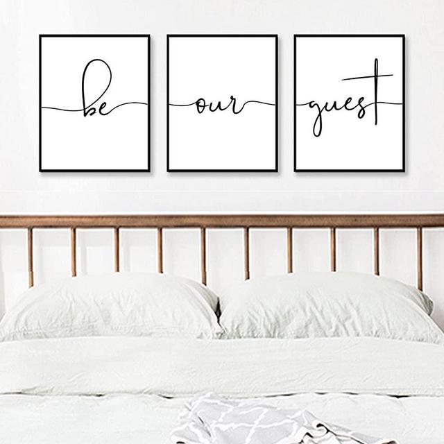 Be Our Guest Set of 3 Prints Guest Room Wall Decor Guest Bedroom Wall Art Farmhouse Guest Room Decor Quotes UNFRAMED 11x14inch