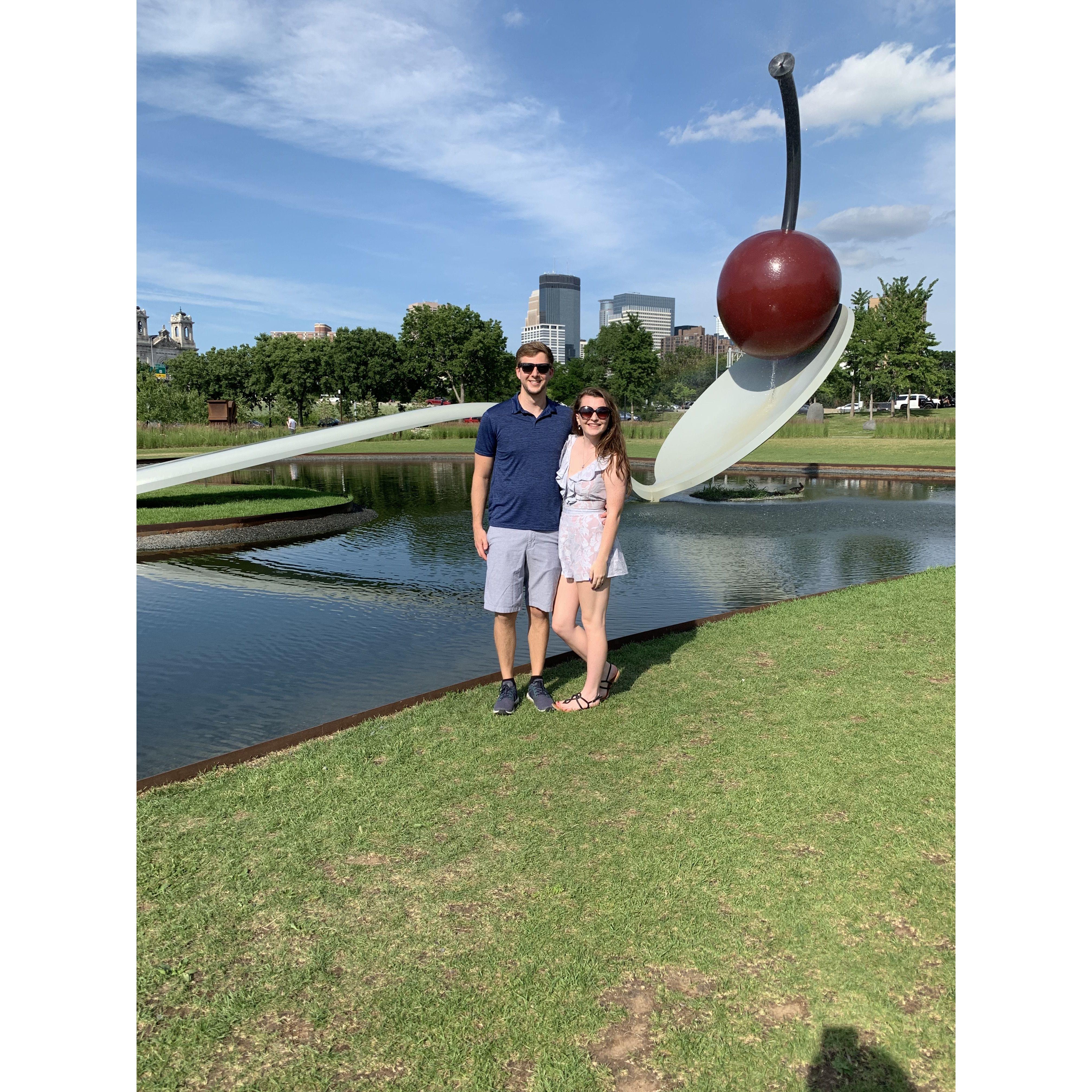 Classic Minneapolis date night at the sculpture garden!