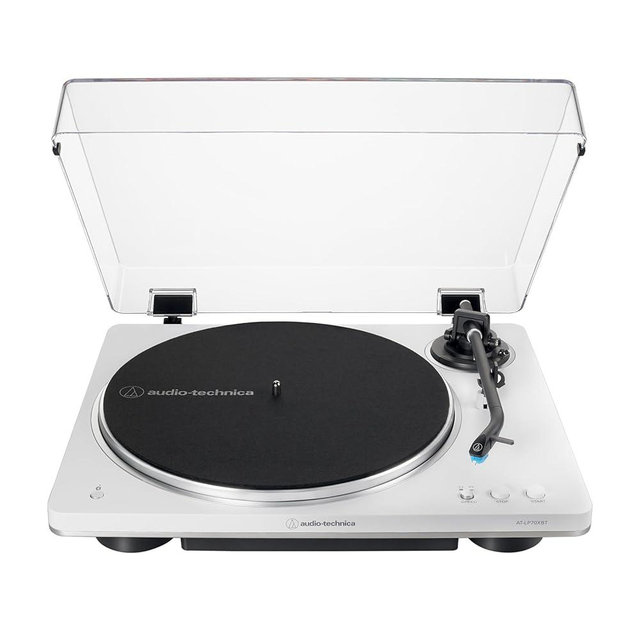 Audio-Technica AT-LP70XBT Wireless Turntable (White/Silver)