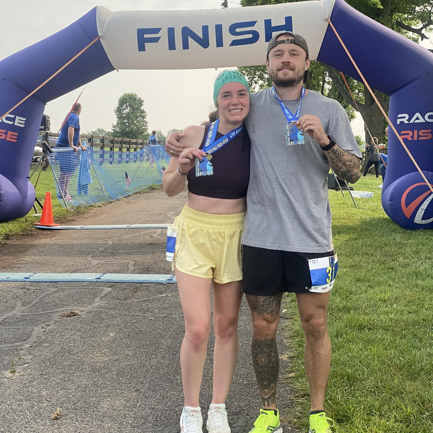 Half marathon together in Kentucky!