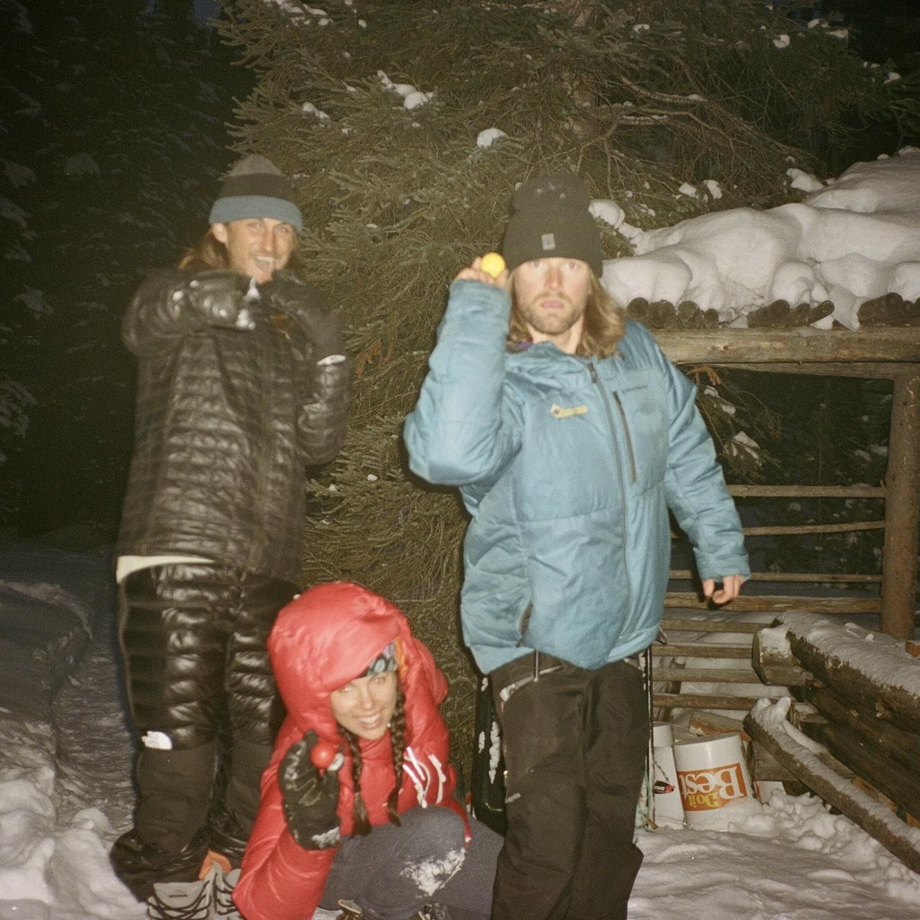 Winter hut trip- sleeping in the cold and playing games with friends