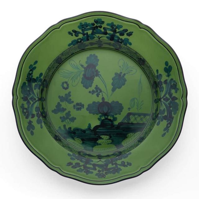 Oriente Italiano Dinner Plate, Malachite