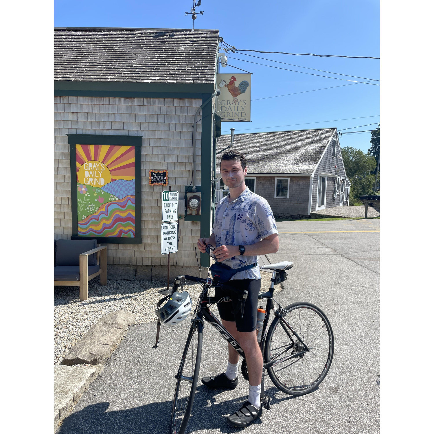 Pit Stop at Gray's Daily Grind on a bike ride!