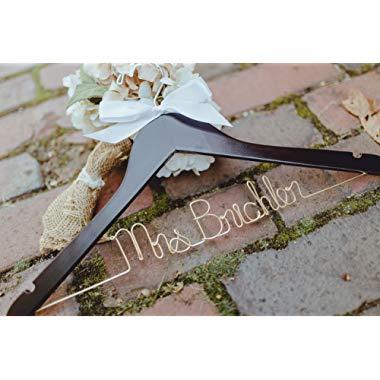 Bridal Hanger, Wedding Hangers, Personalized Bride Hanger, Unique Hanger, Mrs Hanger, Custom Hanger