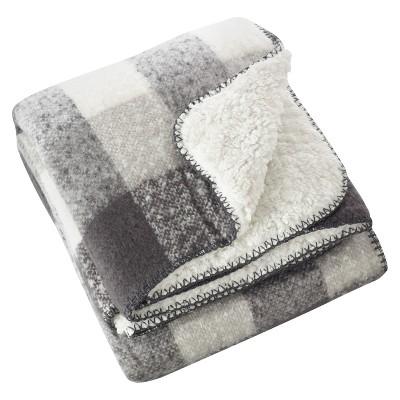 Grey Sevan Faux Design Throw Blankets (50&#34;x60&#34;)- Saro Lifestyle