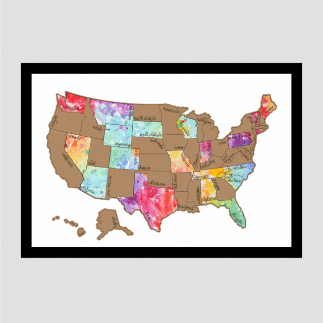 Been There Scratched That- US Scratch Off Map