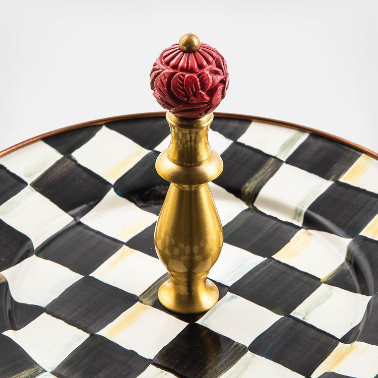 MacKenzie-Childs, Courtly Check 2-Tier Sweet Stand | Zola