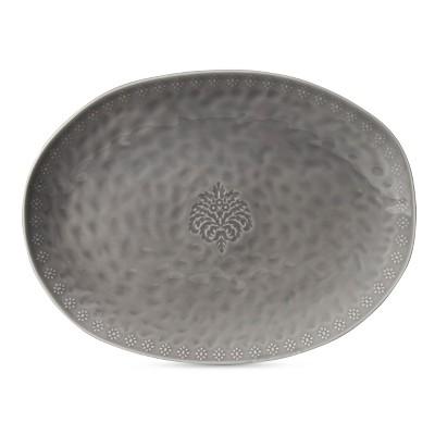 Product description page - Darby Way Oval Serving Platter Light Grey - Beekman 1802 FarmHouse™