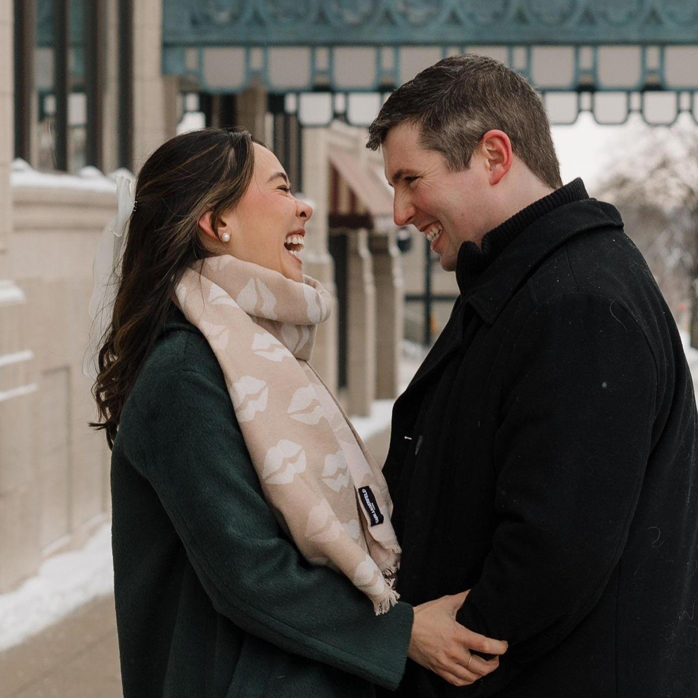 When asked why he loves Claire, the groom says he has never met a woman so "fiscally irresponsible, emotionally unstable, and morally ambiguous with the same taste in rap music”