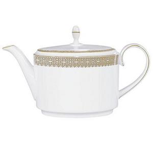 Dinnerware, Lace Gold Teapot