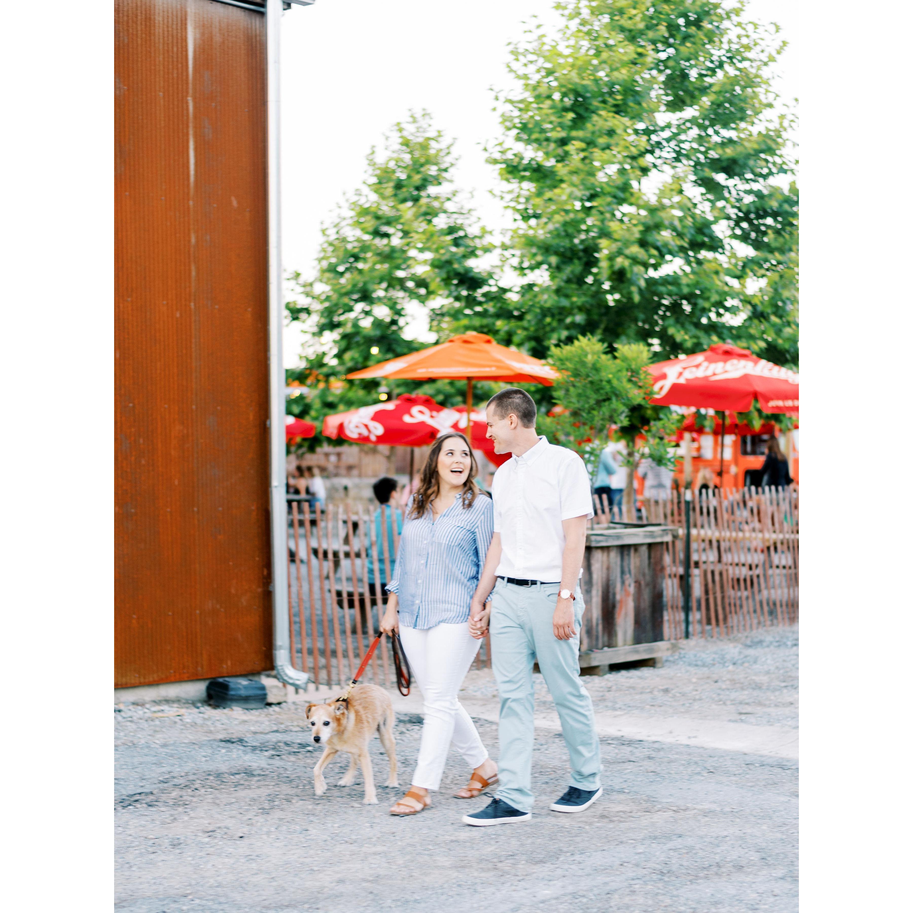 Family photo shoot at The Creamery.
