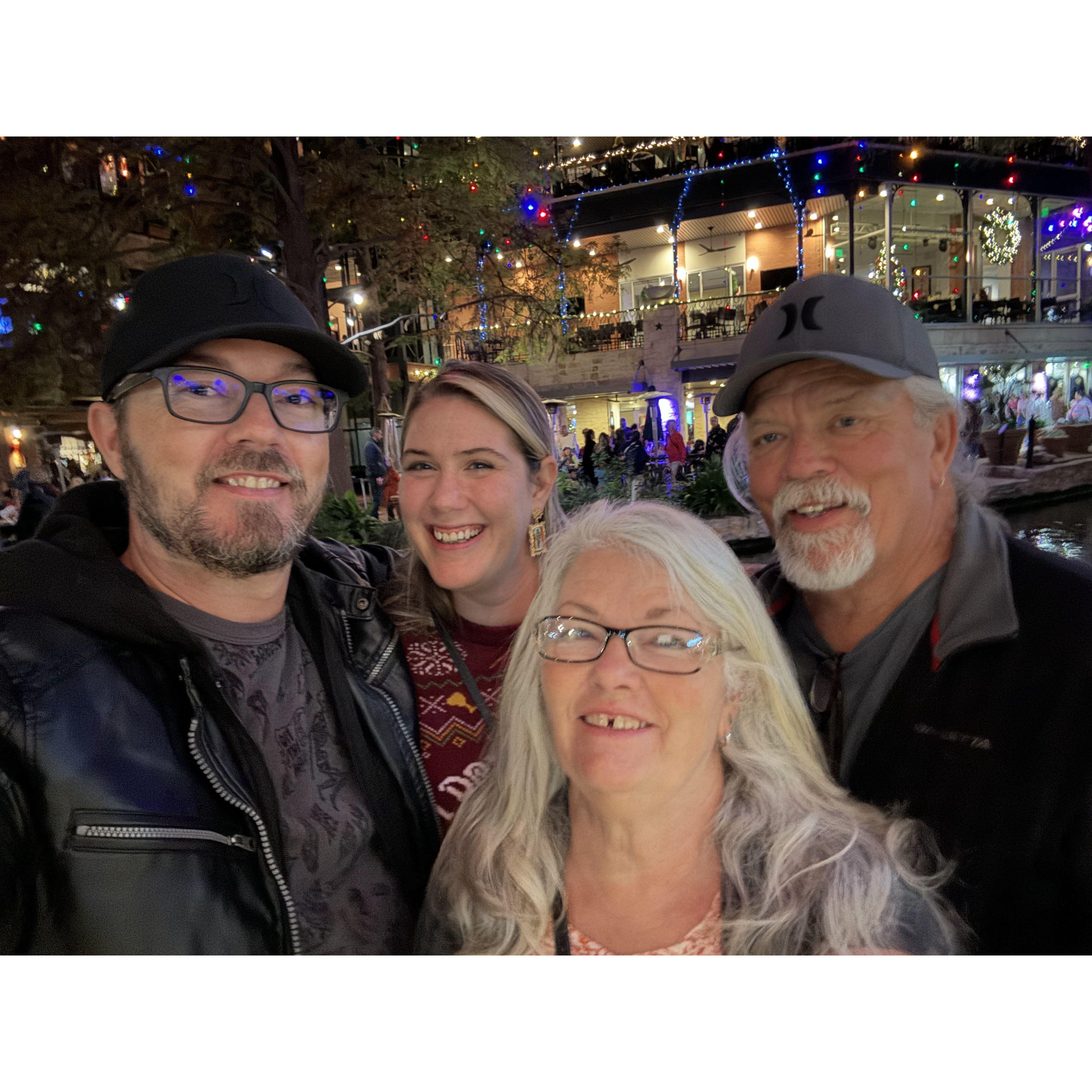 This is us with his parents Fred and Donna