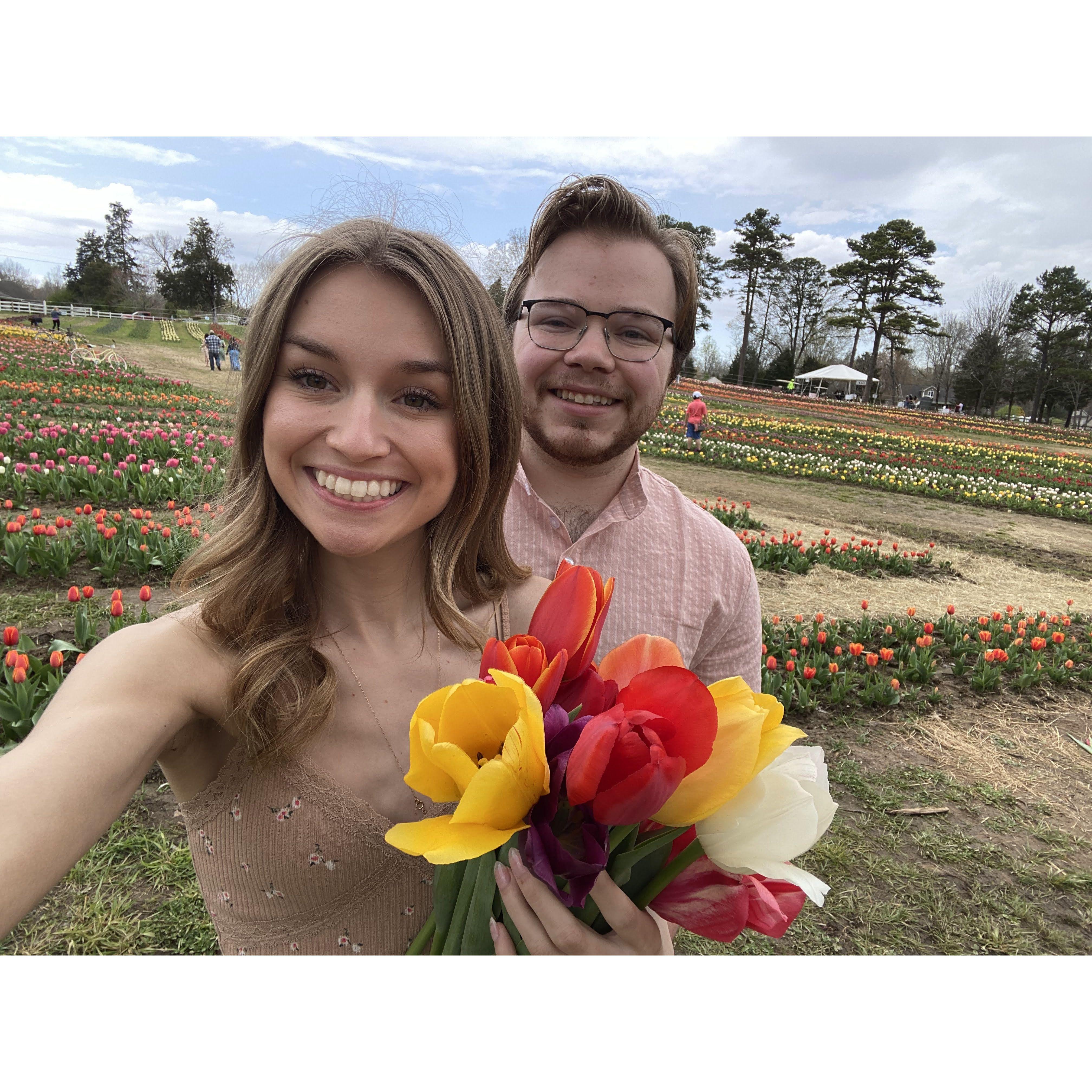 First date as an engaged couple