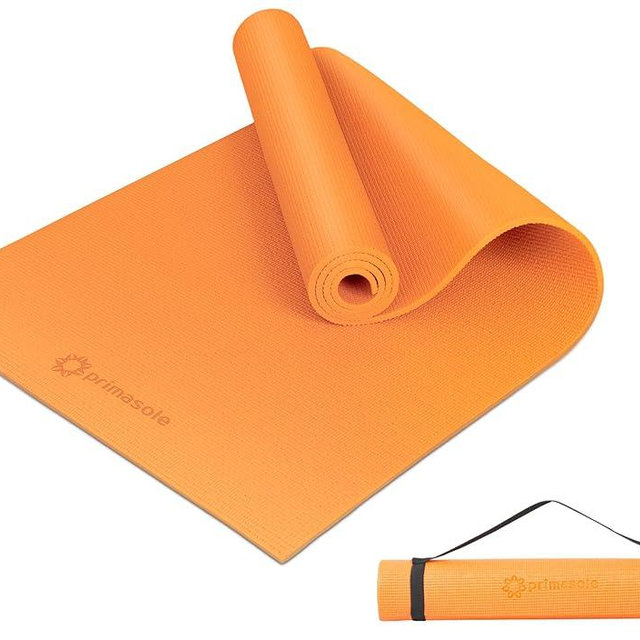 Primasole Yoga Mat with Carry Strap for Yoga Pilates Fitness and Floor Workout at Home and Gym Non-slip 9 colors
