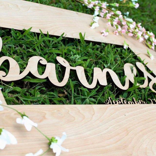 Wedding Signature Board Guest book Alternative - Wedding Signs, 3D Guestbook